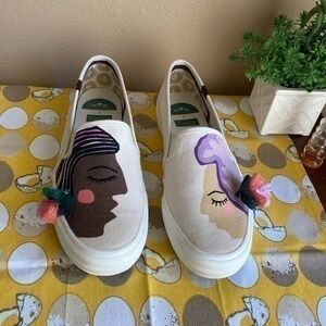 KEDS x Jungalow Double Decker Duet slides size 9.5